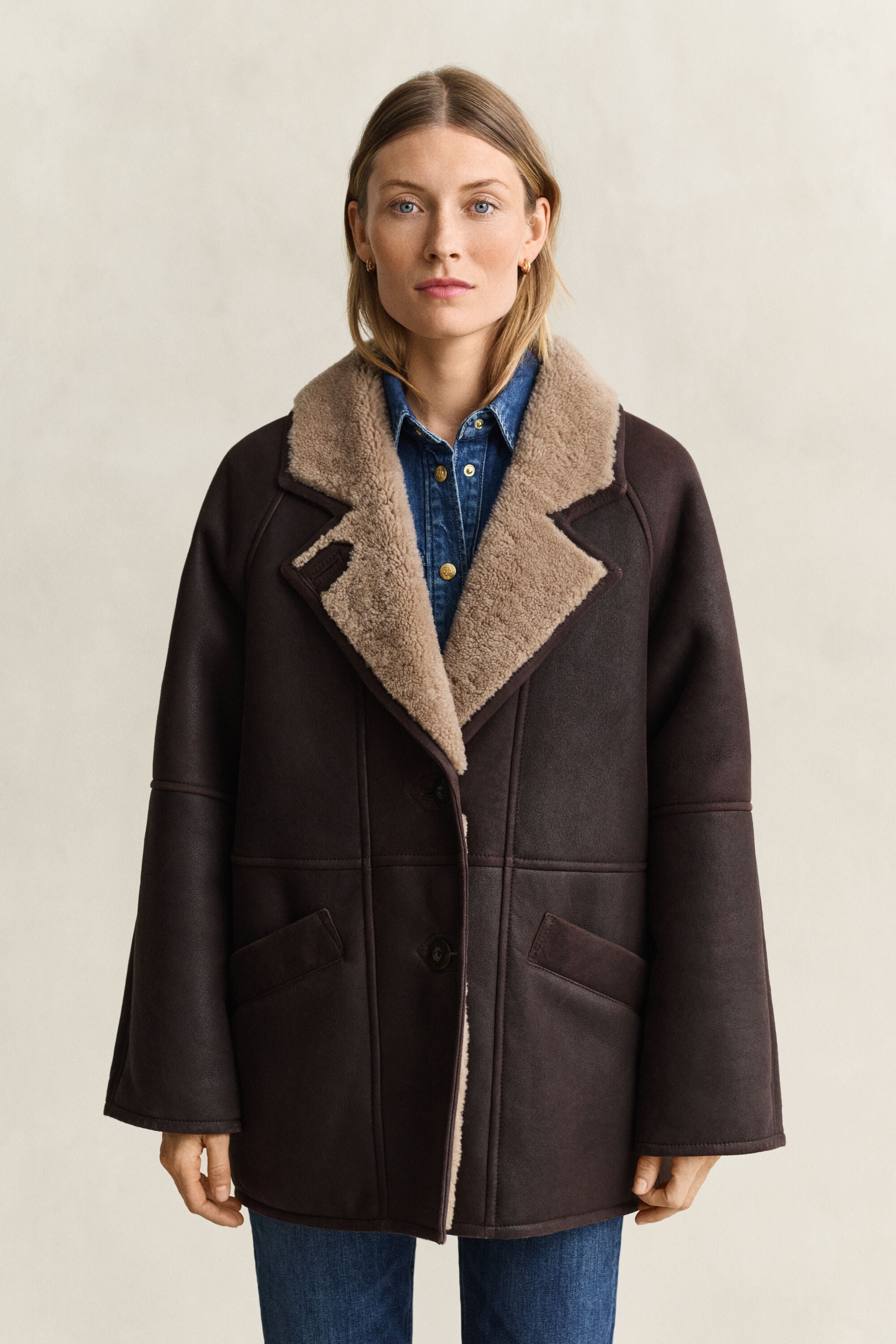 Shearling-Jacke