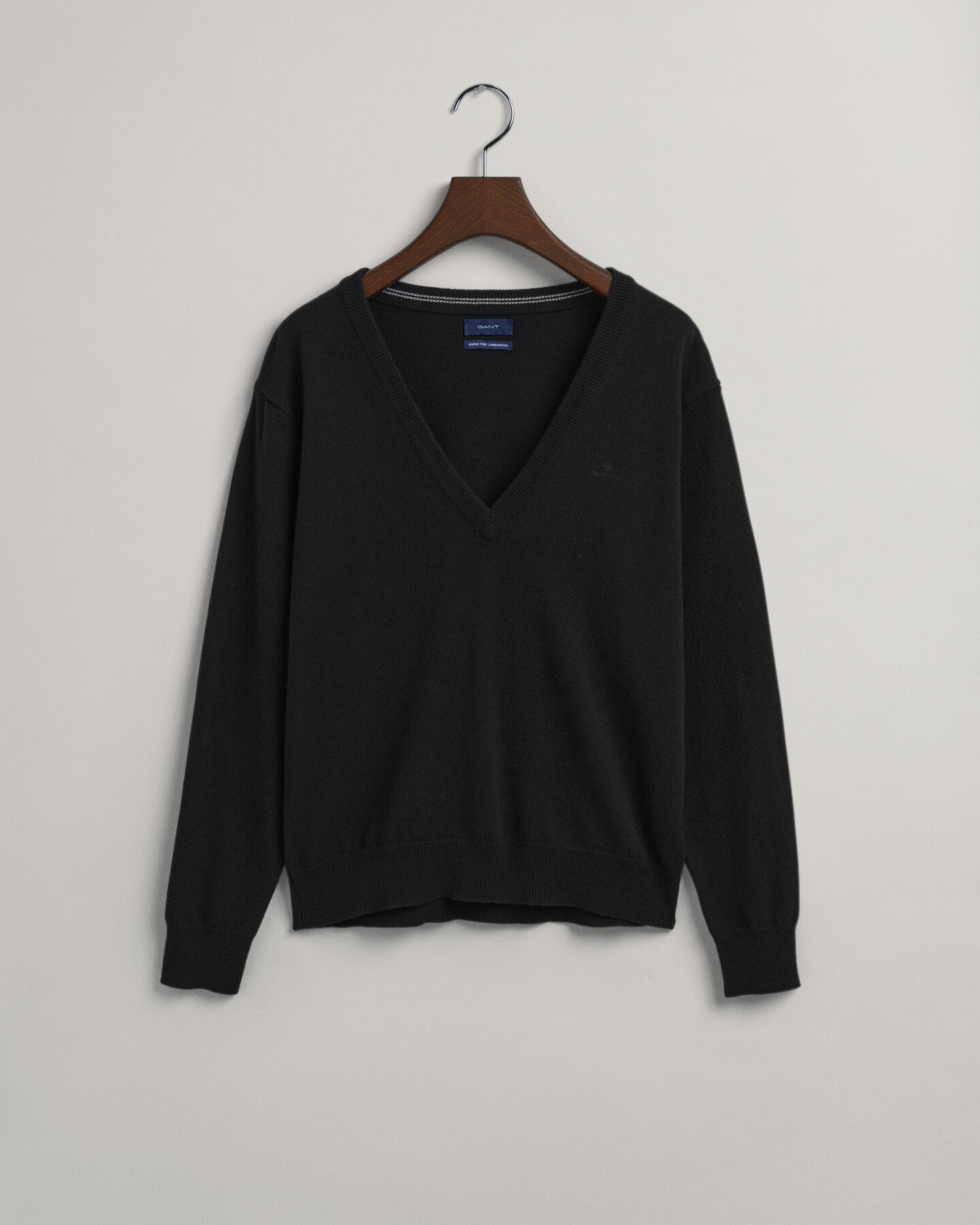 V-Neck Pullover aus Super Fine Lambswool