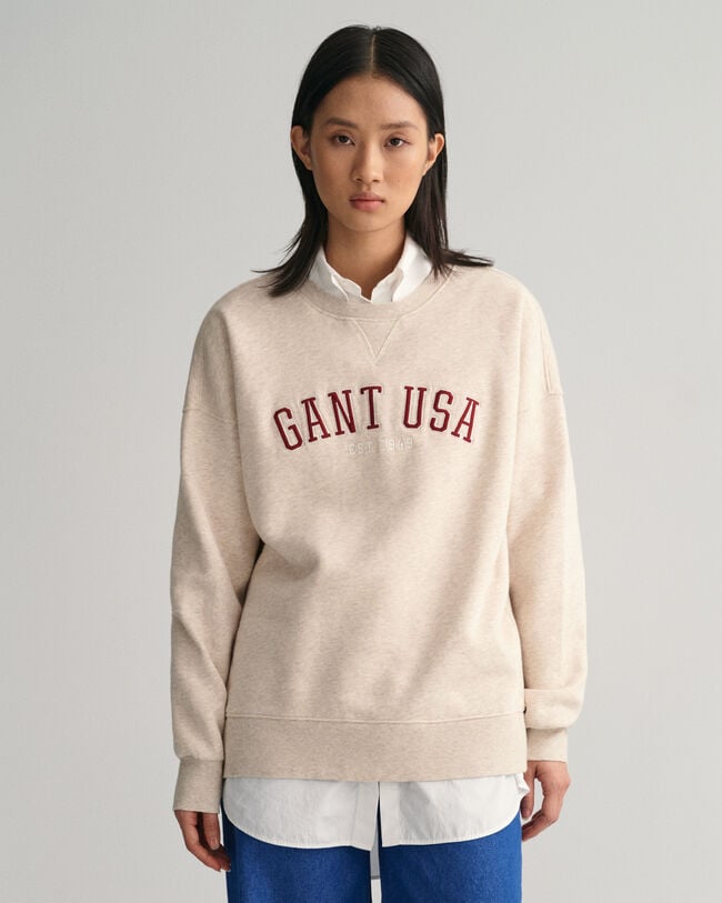 Oversized GANT USA RundhalsSweatshirt GANT