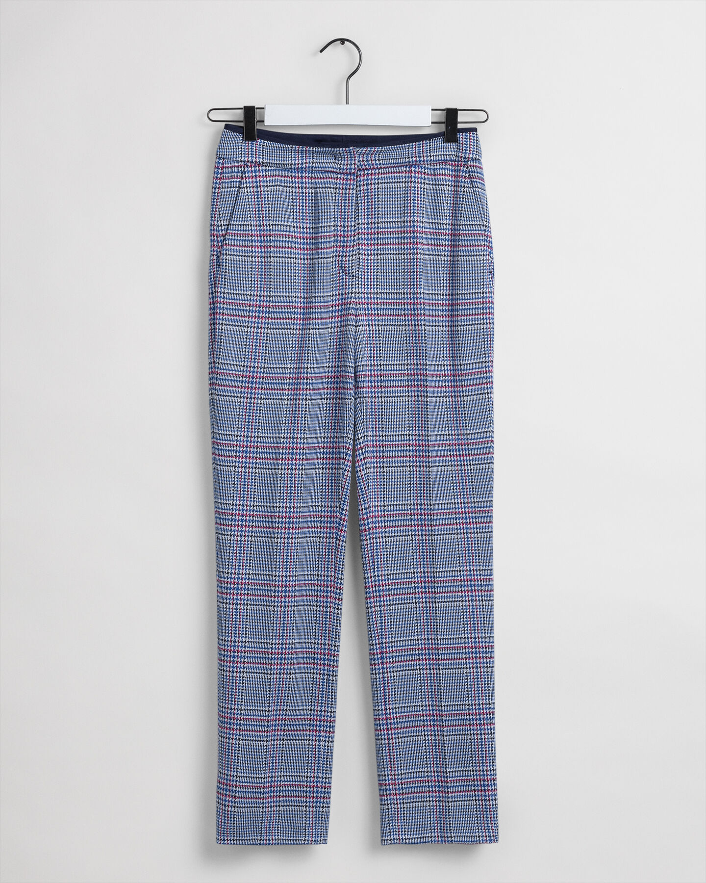 Jersey Zigarettenhose mit Karomuster