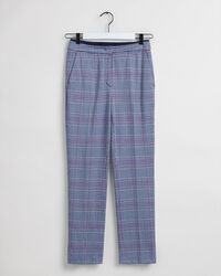 Jersey Zigarettenhose mit Karomuster