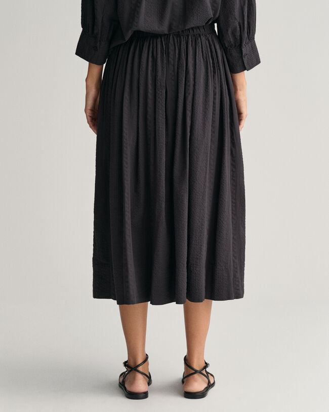 Seersucker Pull-On Rock mit Streifen