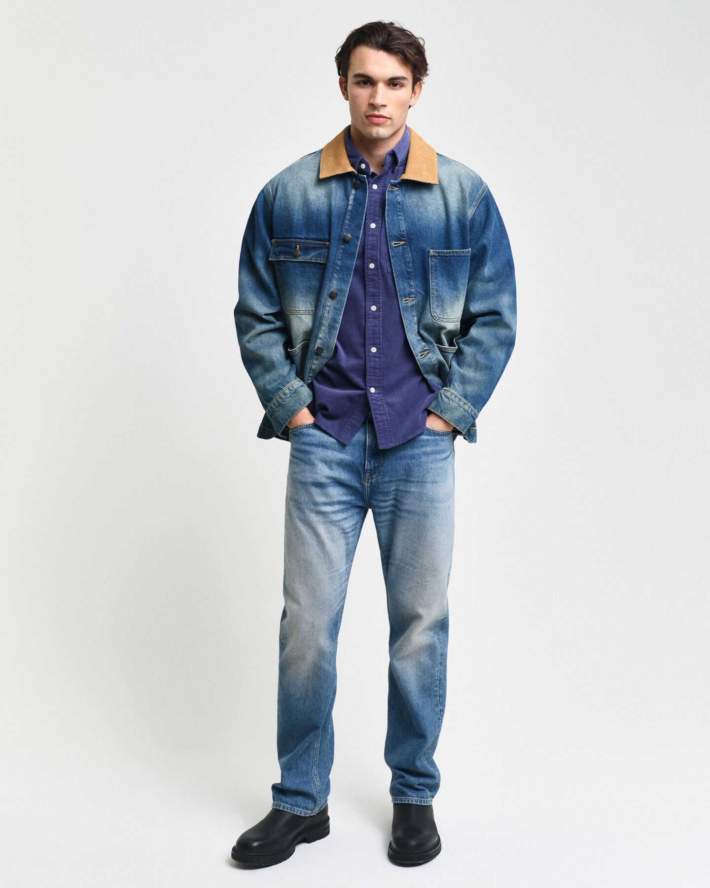 Regular Fit Cordhemd