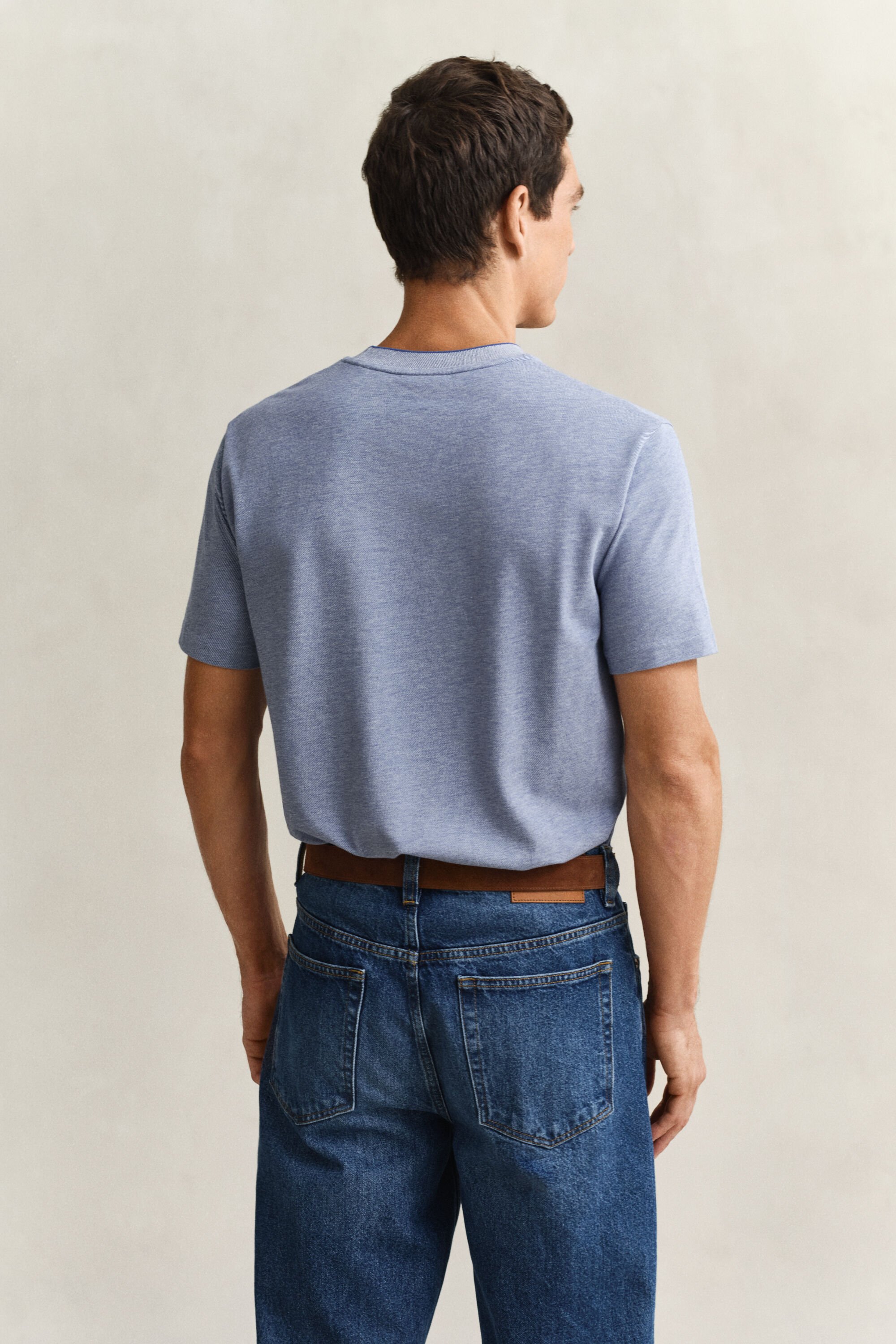 Two-Toned Piqué T-Shirt