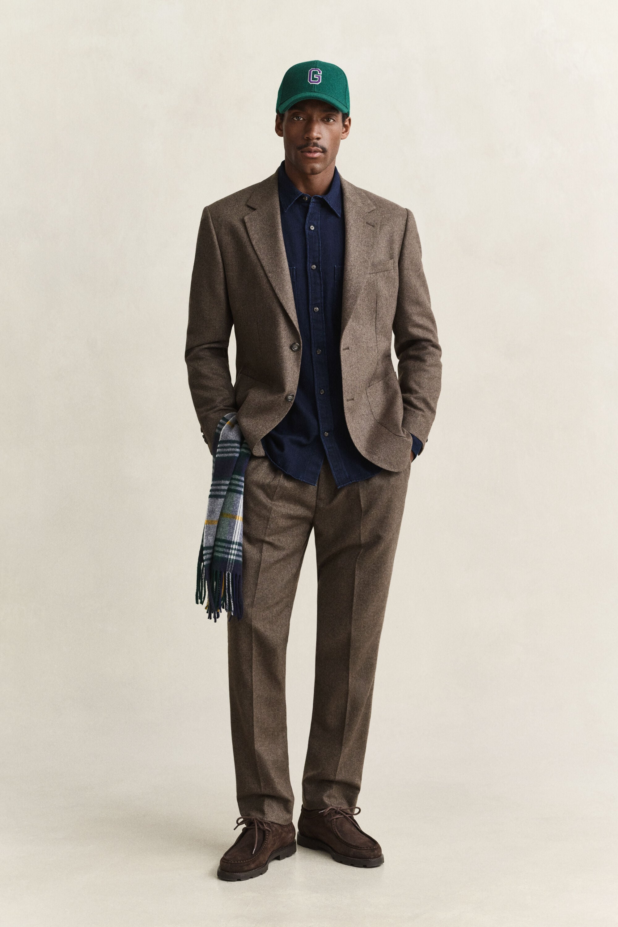 Indigo Herringbone Hemd