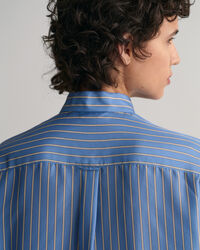 Schluppenbluse aus Seide mit Streifen