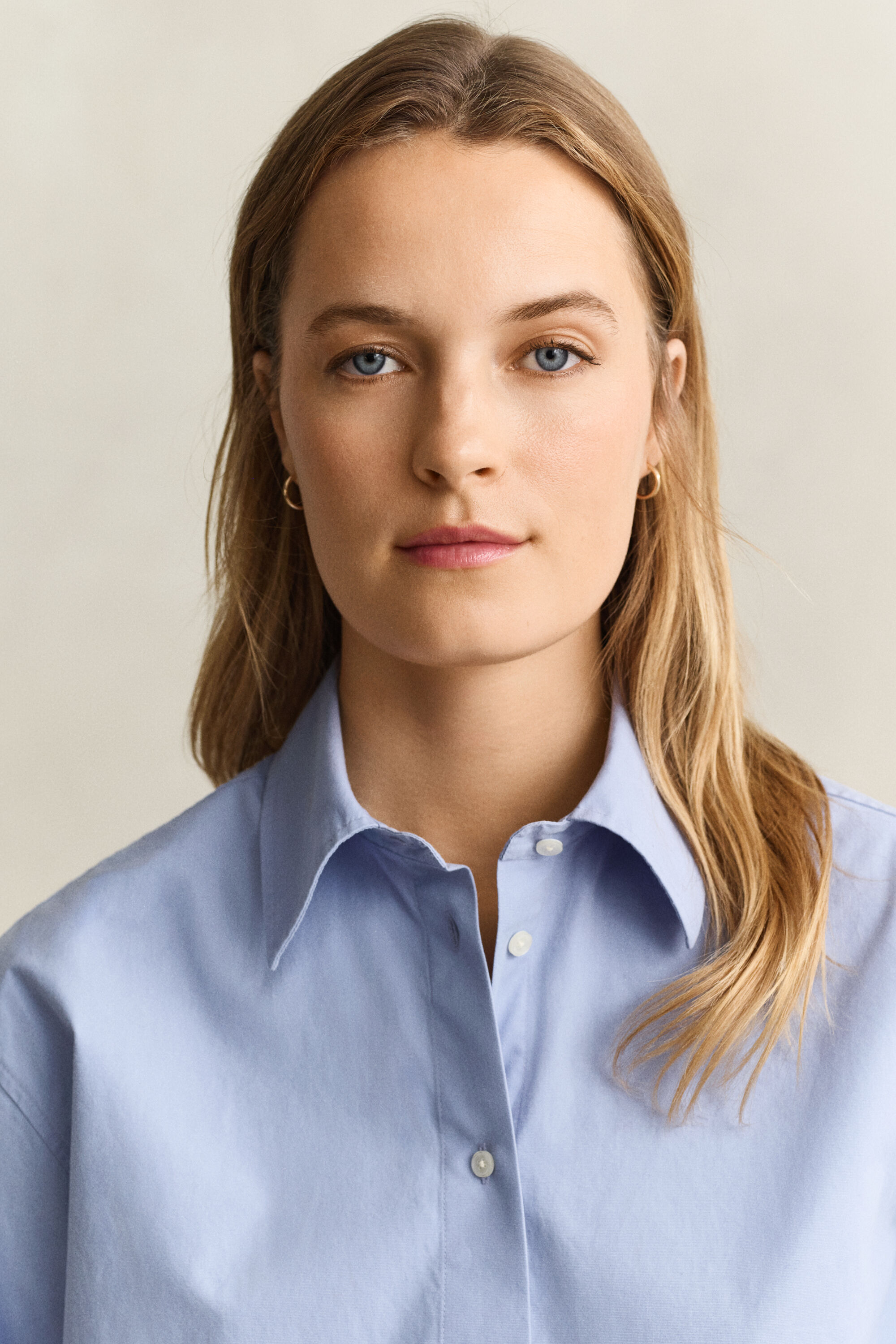 Relaxed Fit Popeline-Bluse