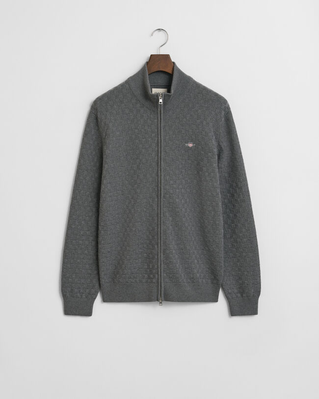 Strickjacke mit Mikrostruktur