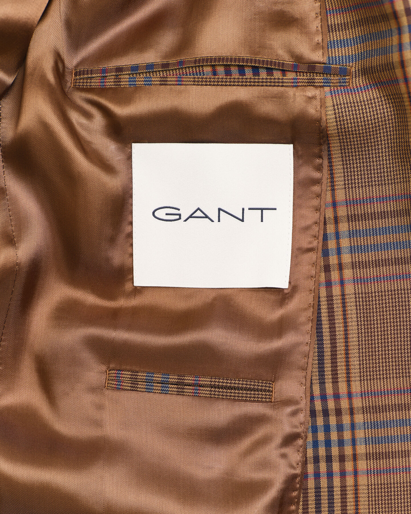 Relaxed Fit Woll Sakko mit Karomuster