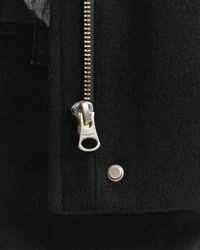 Kurze Reißverschlussjacke aus Wolle