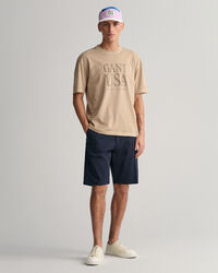 Relaxed Fit Twill Shorts