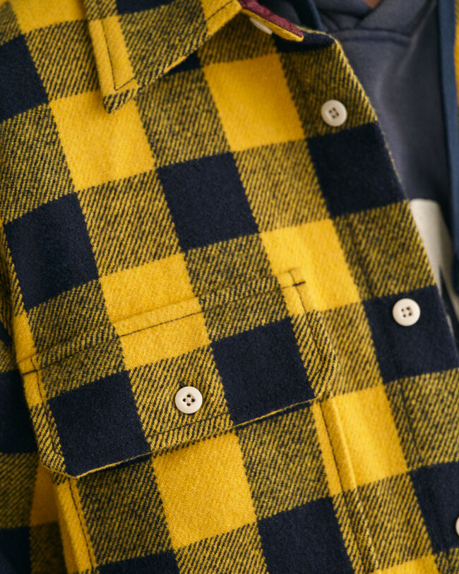 Buffalo Hemdjacke aus Wollgemisch