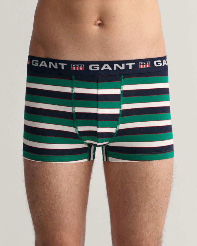 3er-Pack Retro Shield Boxershorts mit Streifen