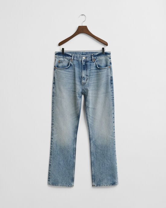 Bootcut Jeans mit Vintage-Waschung
