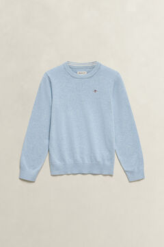 Teen Boys Shield Sweater — SKY BLUE MARL 2