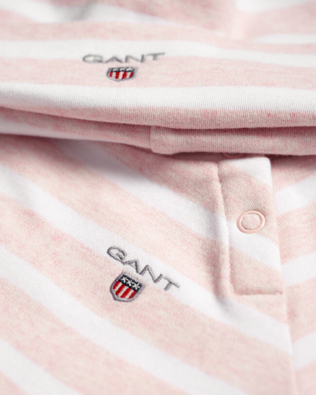 Baby Shirt und Beanie mit Streifen