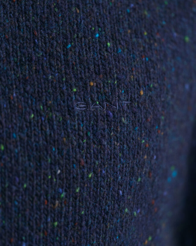 Wool Nepps Rundhalspullover