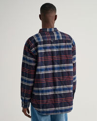 Gesteppte Flanell-Hemdjacke