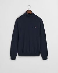 Rollkragenpullover aus Wolle und Baumwolle