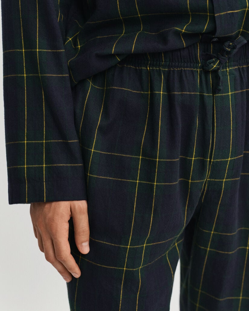 Flanell-Pyjama mit Karomuster in Geschenkbox