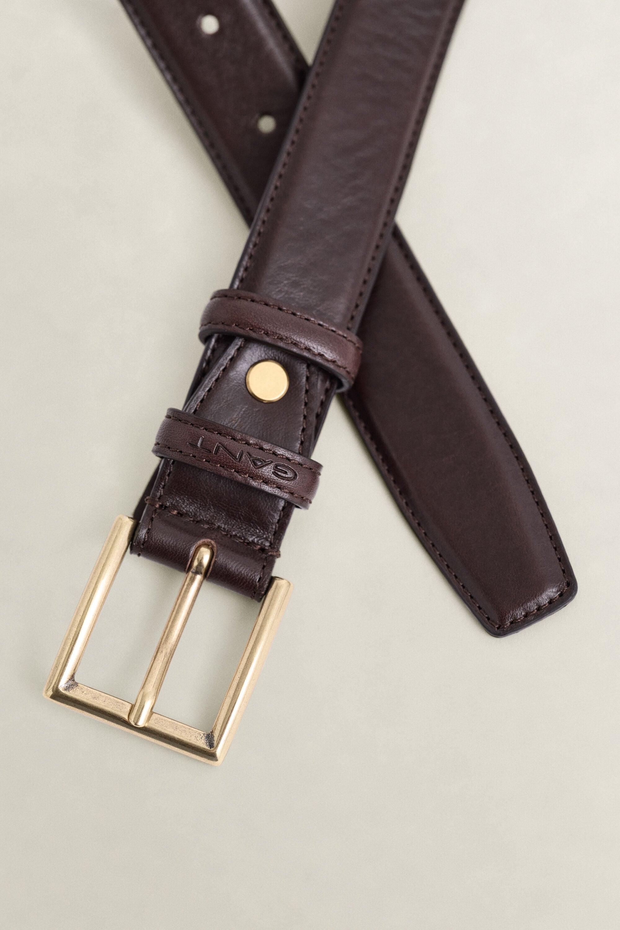 Gürtel aus poliertem Leder
