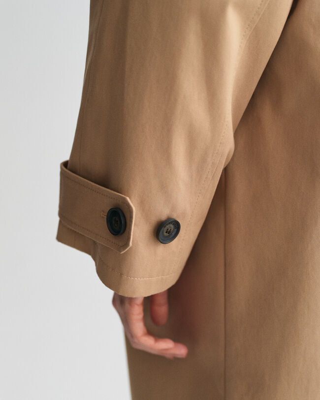 Kurzmantel mit Lederkragen