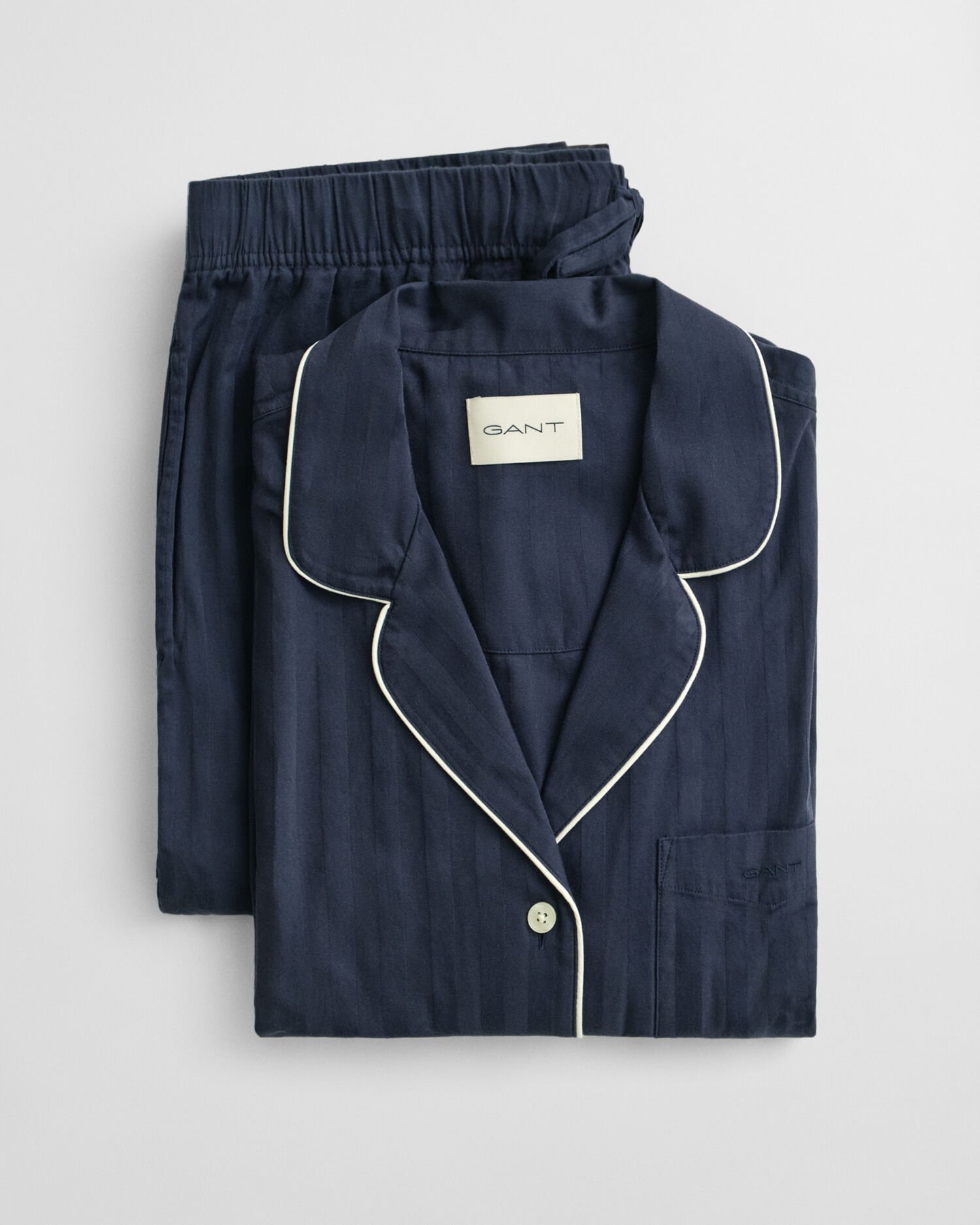 Pyjama mit Satinstreifen in Geschenkbox