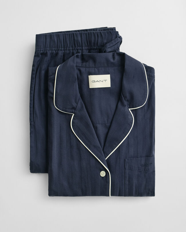 Pyjama mit Satinstreifen in Geschenkbox