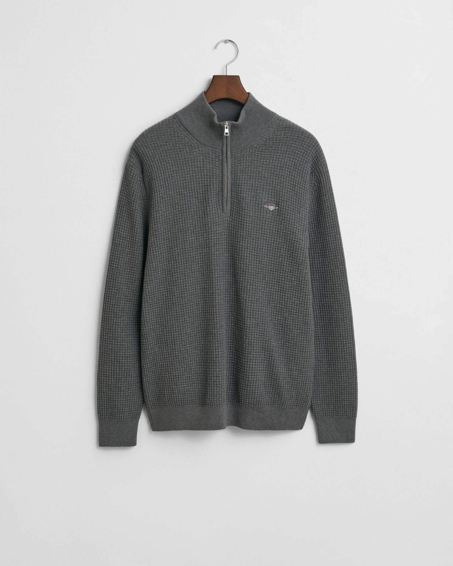 Troyer aus strukturierter Baumwolle