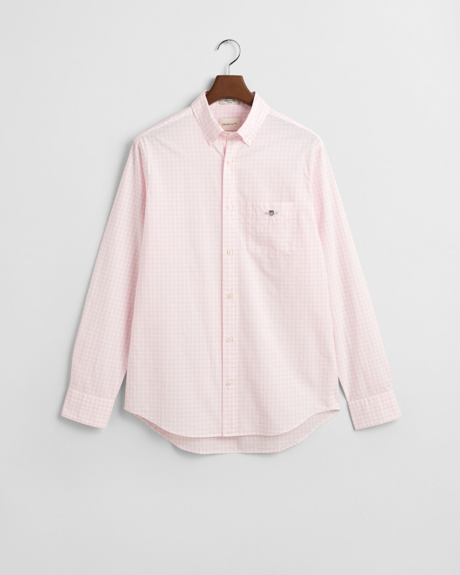 Regular Fit Classic Gingham Popeline Hemd