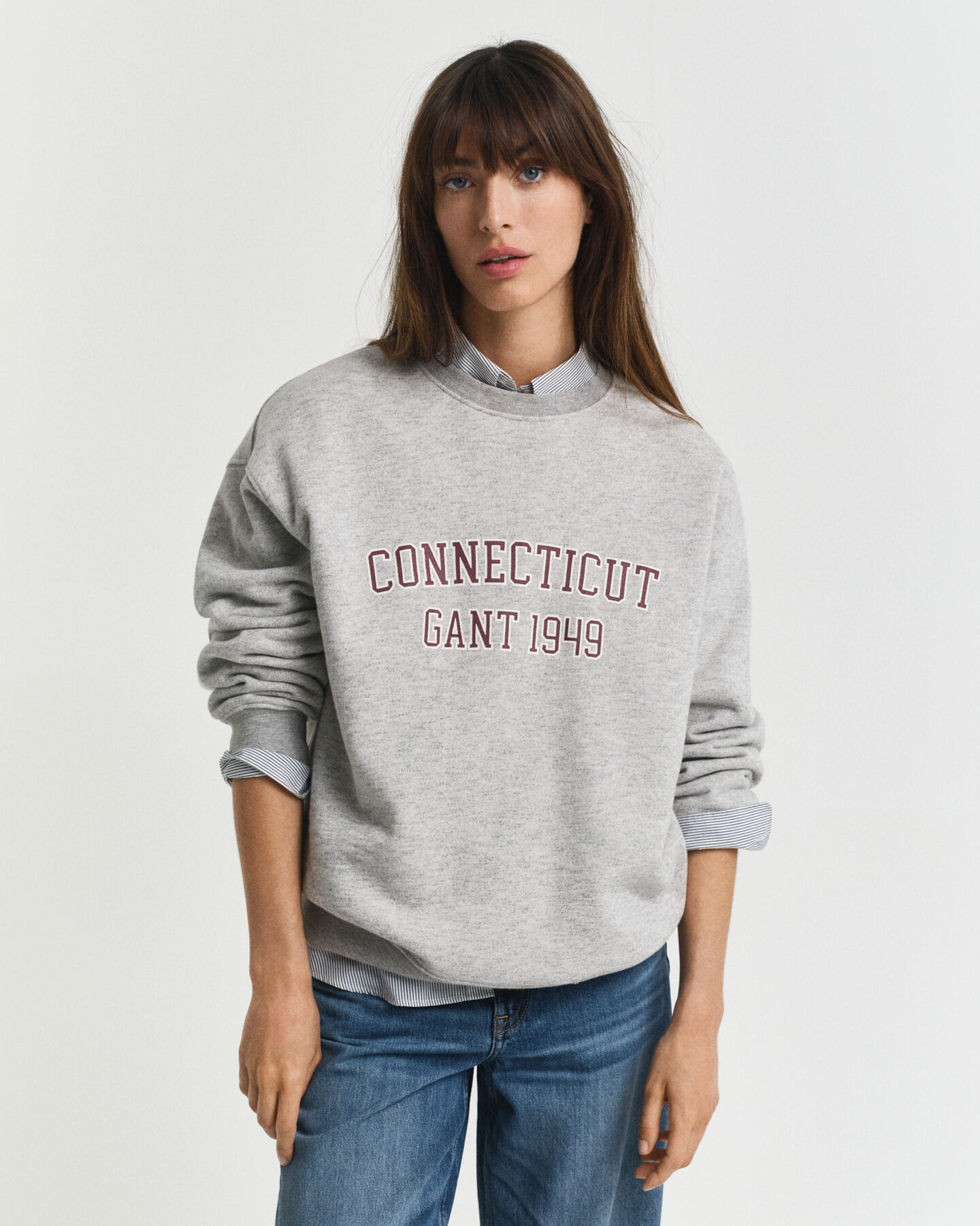 Rundhals-Sweatshirt mit Print
