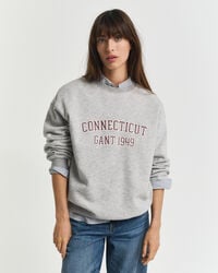 Rundhals-Sweatshirt mit Print