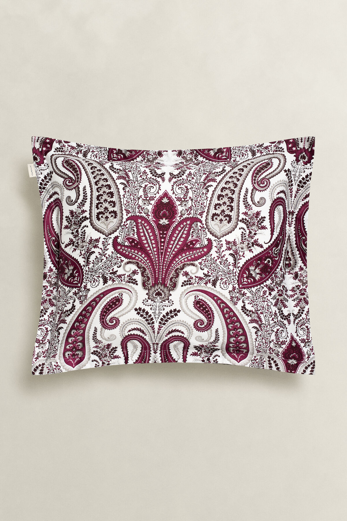 Key West Paisley Pillowcase — VIBRANT BURGUNDY