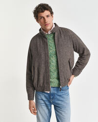 Harrington Jacke aus Wollgemisch