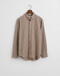 Regular Fit Flanell Hemd mit Mini-Karomuster