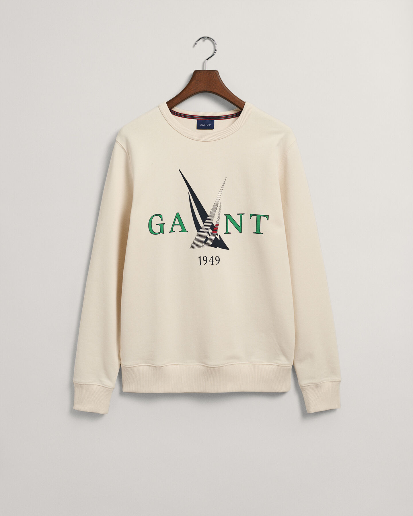Sail Print Rundhals-Sweatshirt