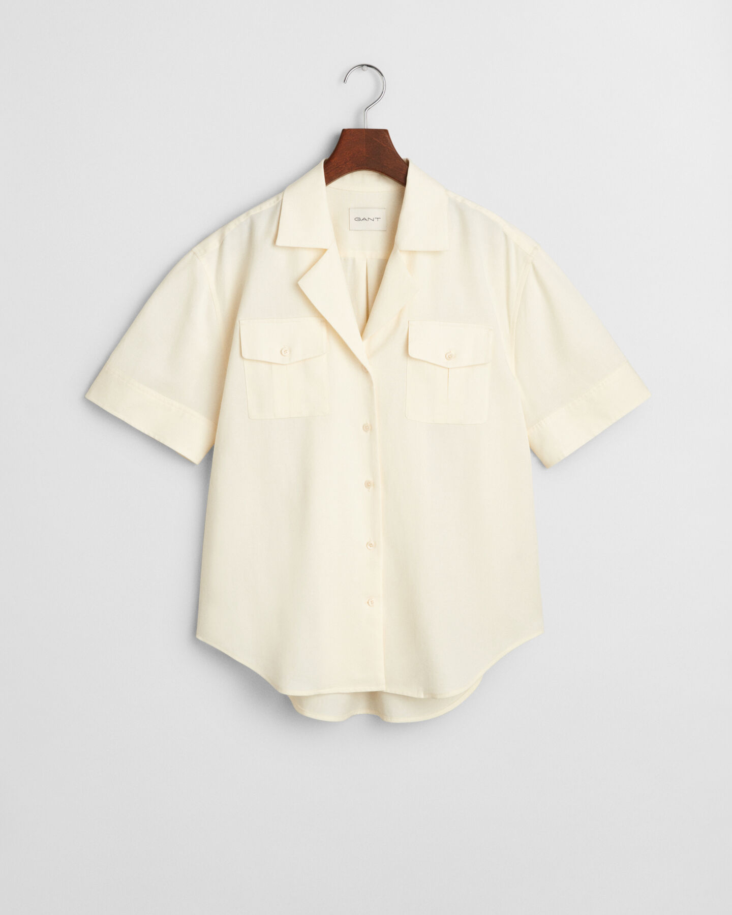 Relaxed Fit Bluse mit Brusttasche