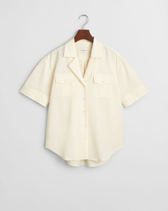 Relaxed Fit Bluse mit Brusttasche