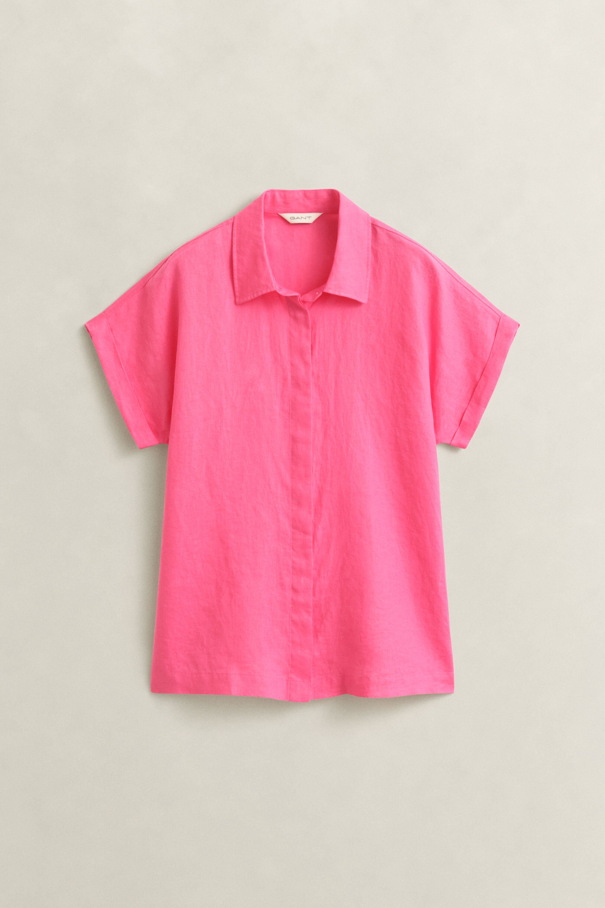 Leinenbluse mit Flügelärmeln