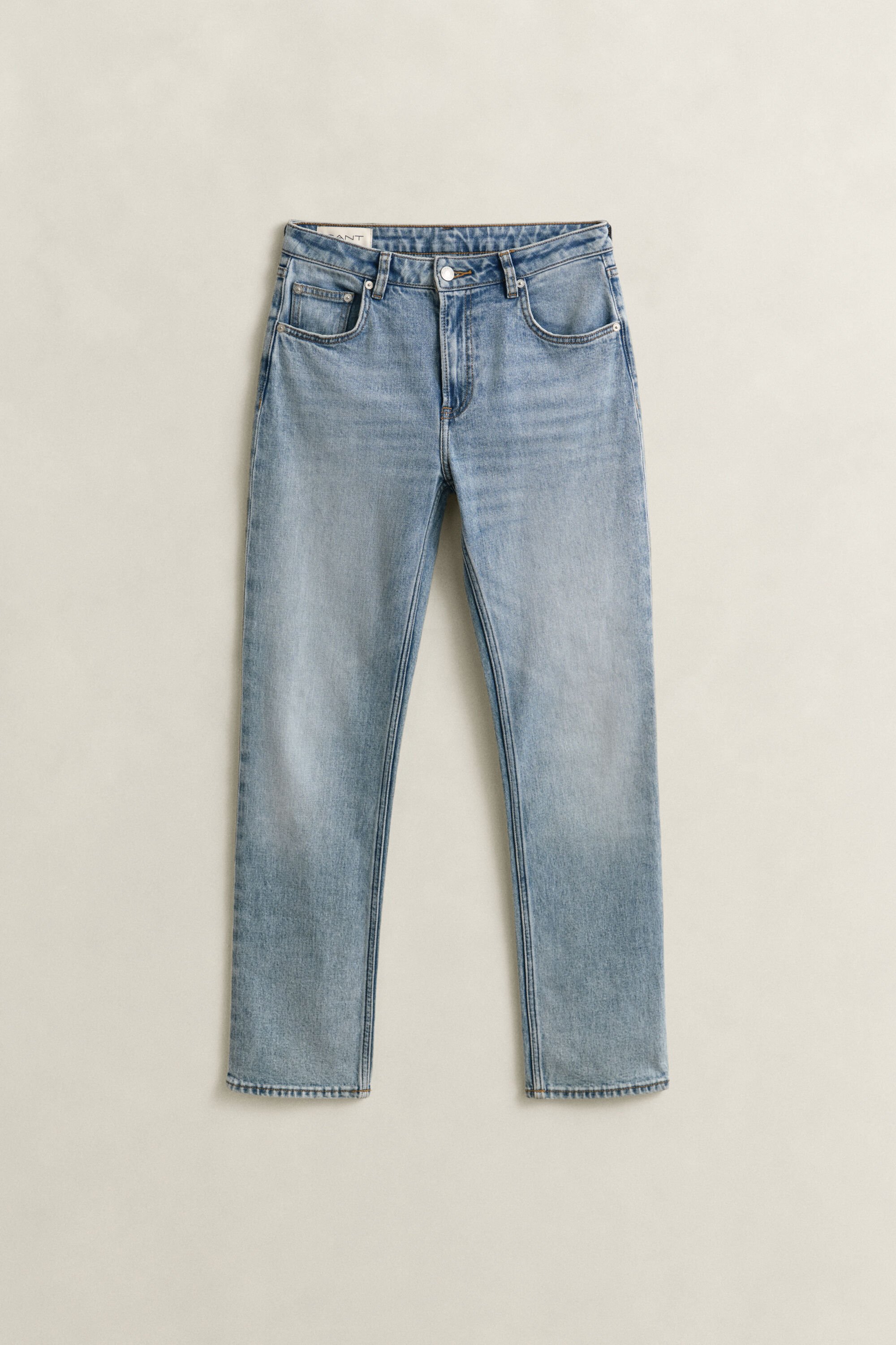 Stretch-Jeans mit geradem Bein