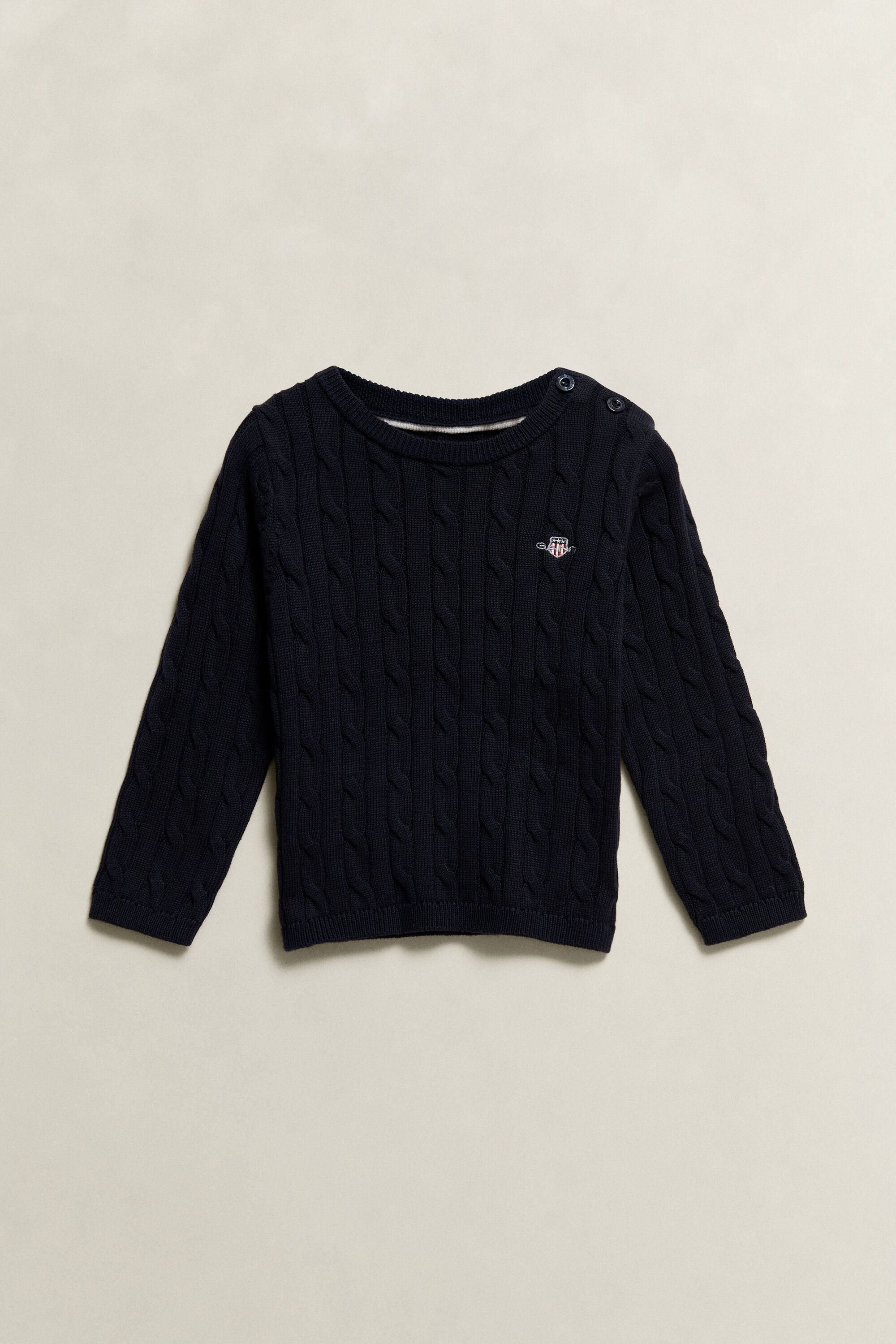 Girls Shield Pullover mit Zopfstrickmuster