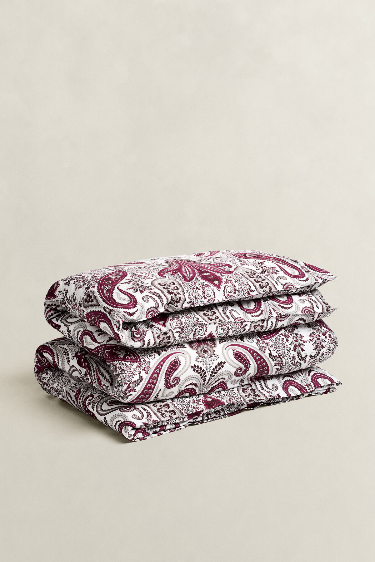 Key West Paisley Einzelbettbezug — VIBRANT BURGUNDY