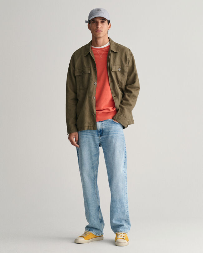 Sunfaded Rundhals-Sweatshirt