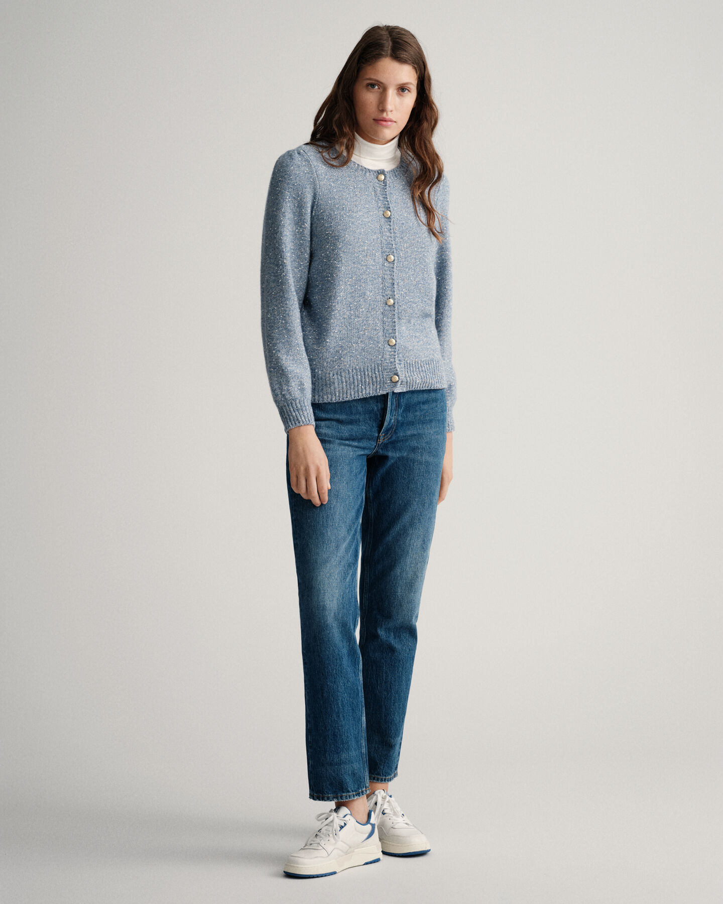 Sparkling Rundhalsstrickjacke