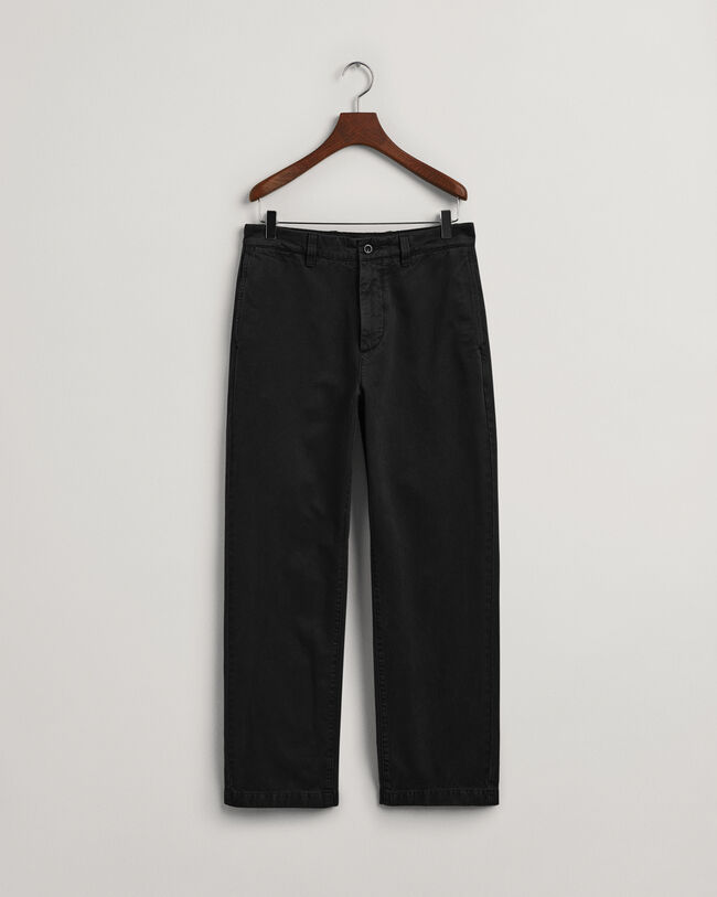 Gerade Twill Chinohose