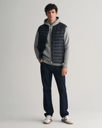 Leichte Steppweste im Bomberstil