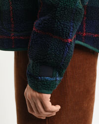 Karierte Fleecejacke