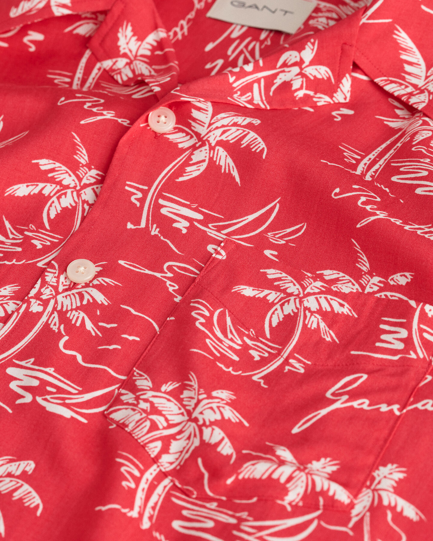 Relaxed Fit Hemd mit Insel-Print