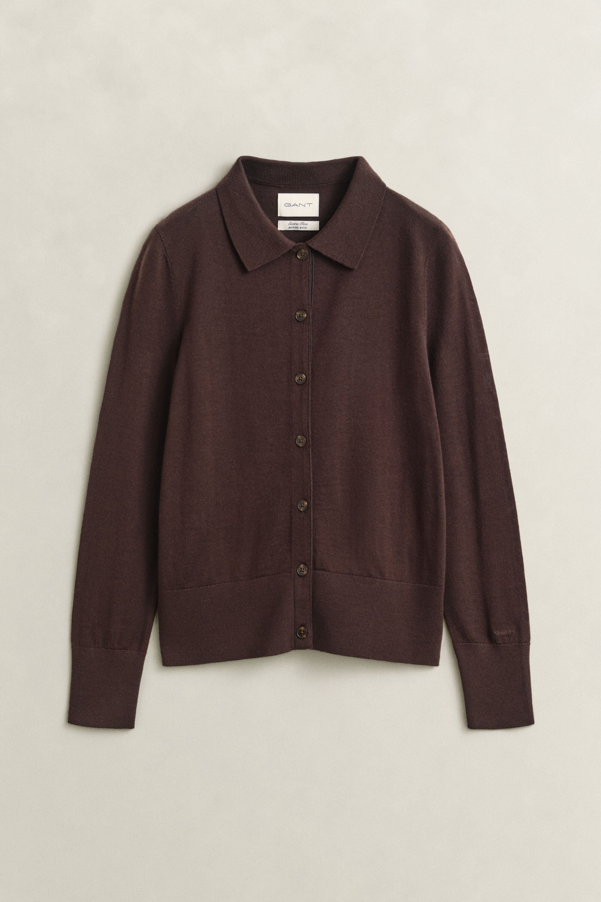 Strickjacke aus extrafeiner Merinowolle