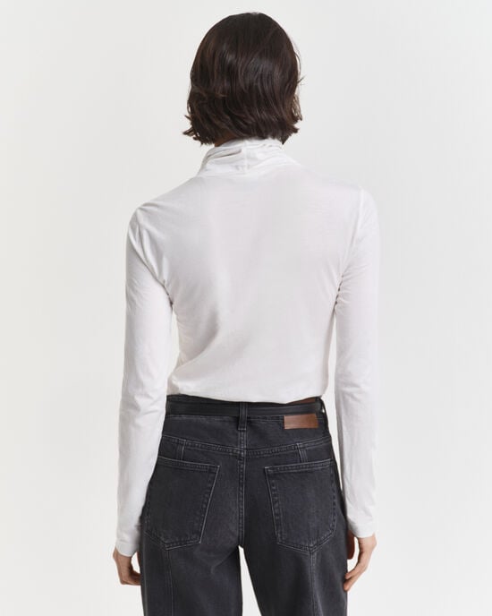 Leichter Rollkragenpullover aus Baumwolle